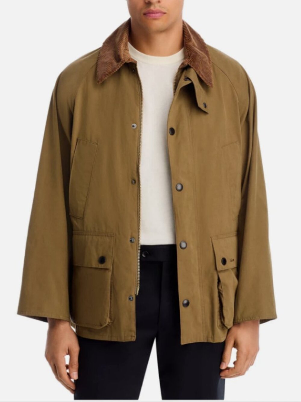 Dark Sand ~ Barbour Peached OS Bedale Casual Jacket British Heritage MSRP$475